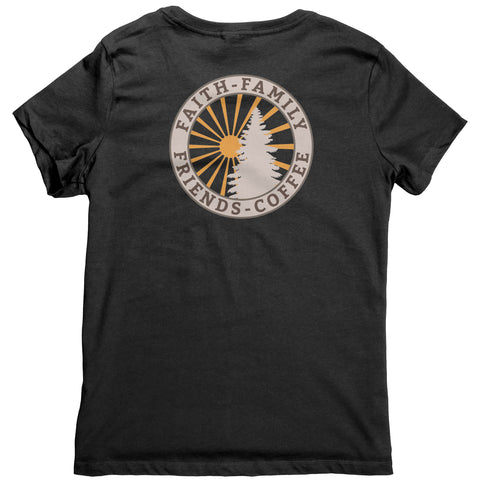 Faith-Family-Friends-Coffee Women Tees