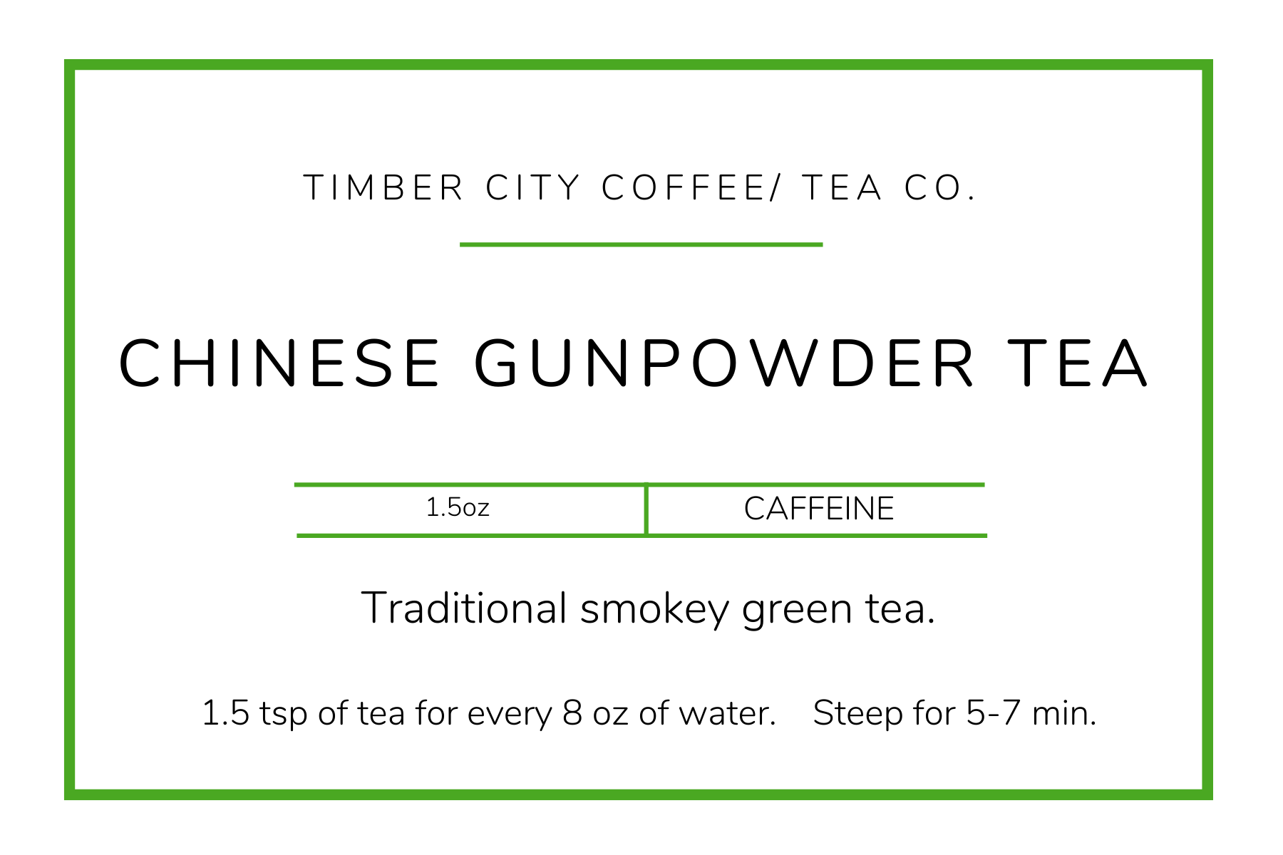 Chinese gun powder Loose Leaf